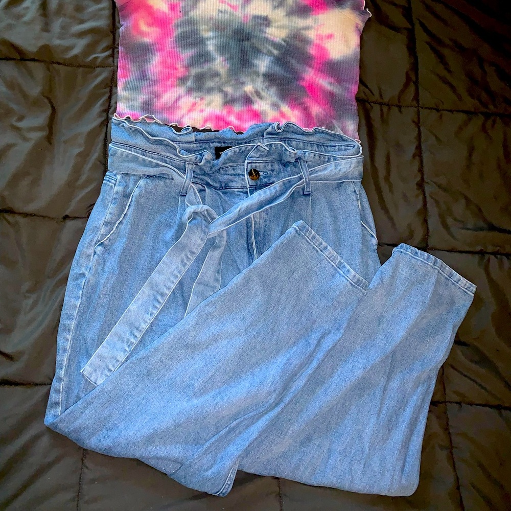 Size 16 Jeans with Tie Belt